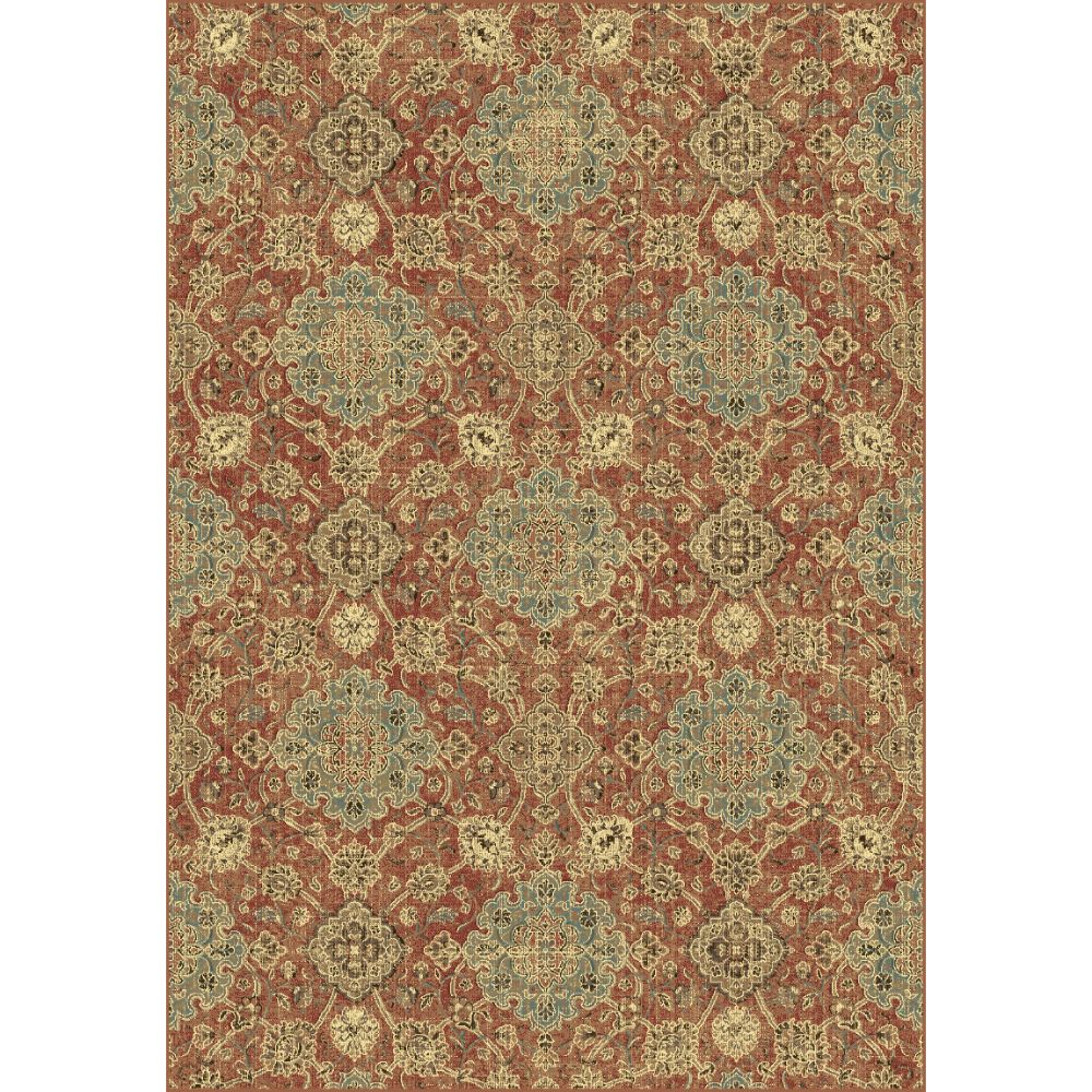 Dynamic Rugs  89665-8262 Regal 2 Ft. X 3 Ft. 5 In. Rectangle Rug in Rust/Blue